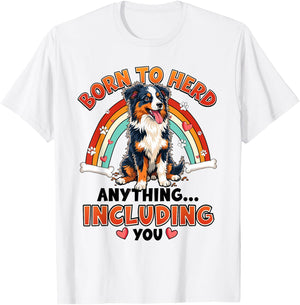 Funny Australian Shepherd Design for Dog Lover T-Shirt - T-Shirt | White