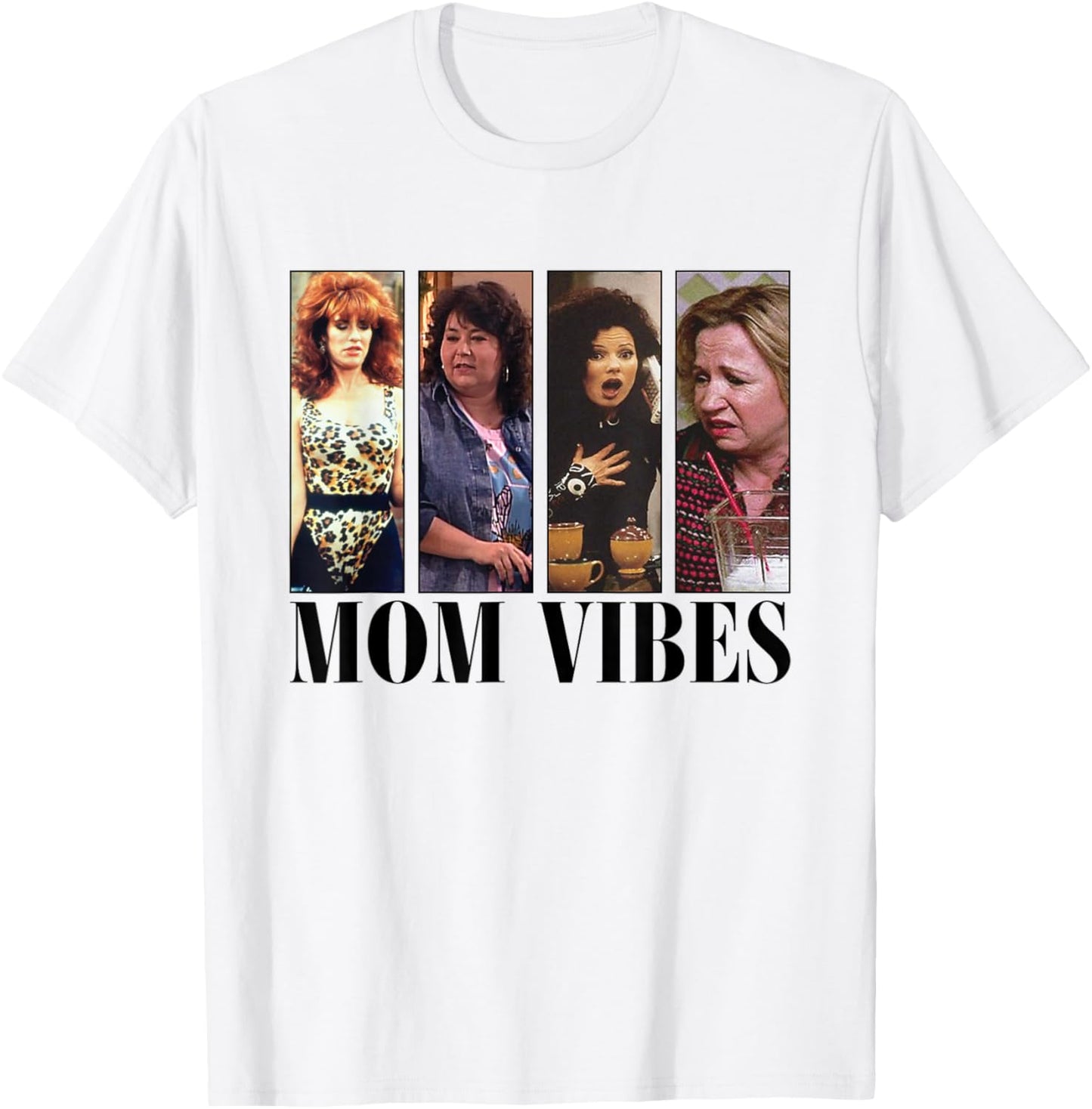 Mom Vibes Sitcom Mom Cool Mother's Day Mother's Day Vibes 70s , gray T-Shirt - T-Shirt | White
