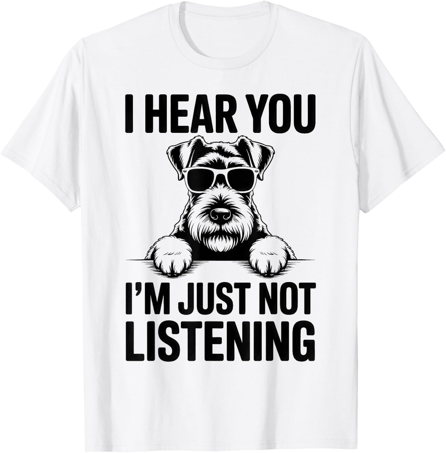 Kerry Blue Terrier Dog Funny Kerry Blue Terrier T-Shirt - T-Shirt | White