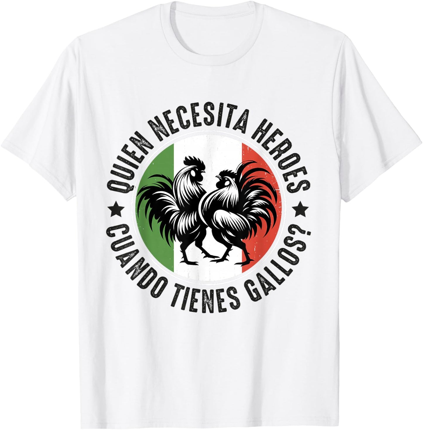 Gallero Mexicano Peleas Gallos Mexican Rooster T-Shirt - T-Shirt | White