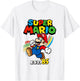 Super Mario Est. '85 Iconic Colorful Retro Big Chest Logo T-Shirt - T-Shirt | White