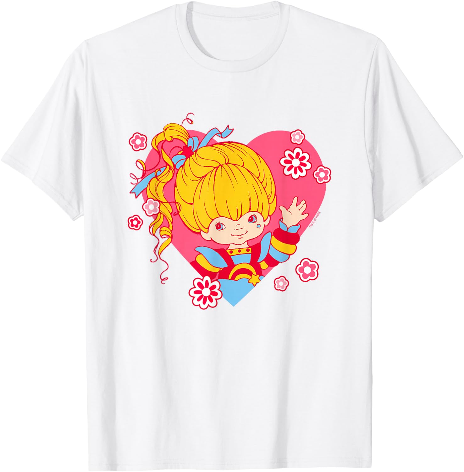 Rainbow Brite Valentine's Day Hearts & Rainbow T-Shirt - T-Shirt | White