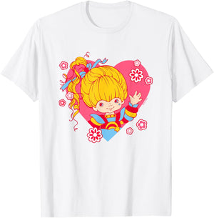 Rainbow Brite Valentine's Day Hearts & Rainbow T-Shirt - T-Shirt | White