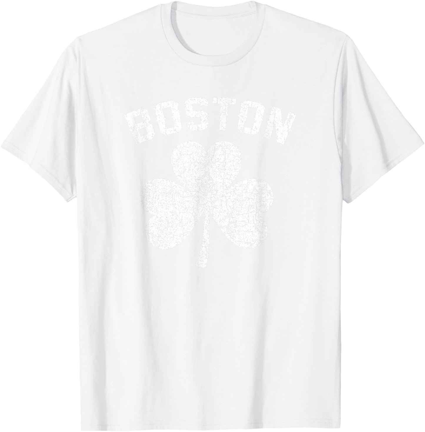 Boston Shamrock Clover Irish Pride St Patrick's Day T-Shirt - T-Shirt | White