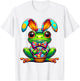 Easter Frog Bunny Ears Women Men Kids T-Shirt - T-Shirt | White