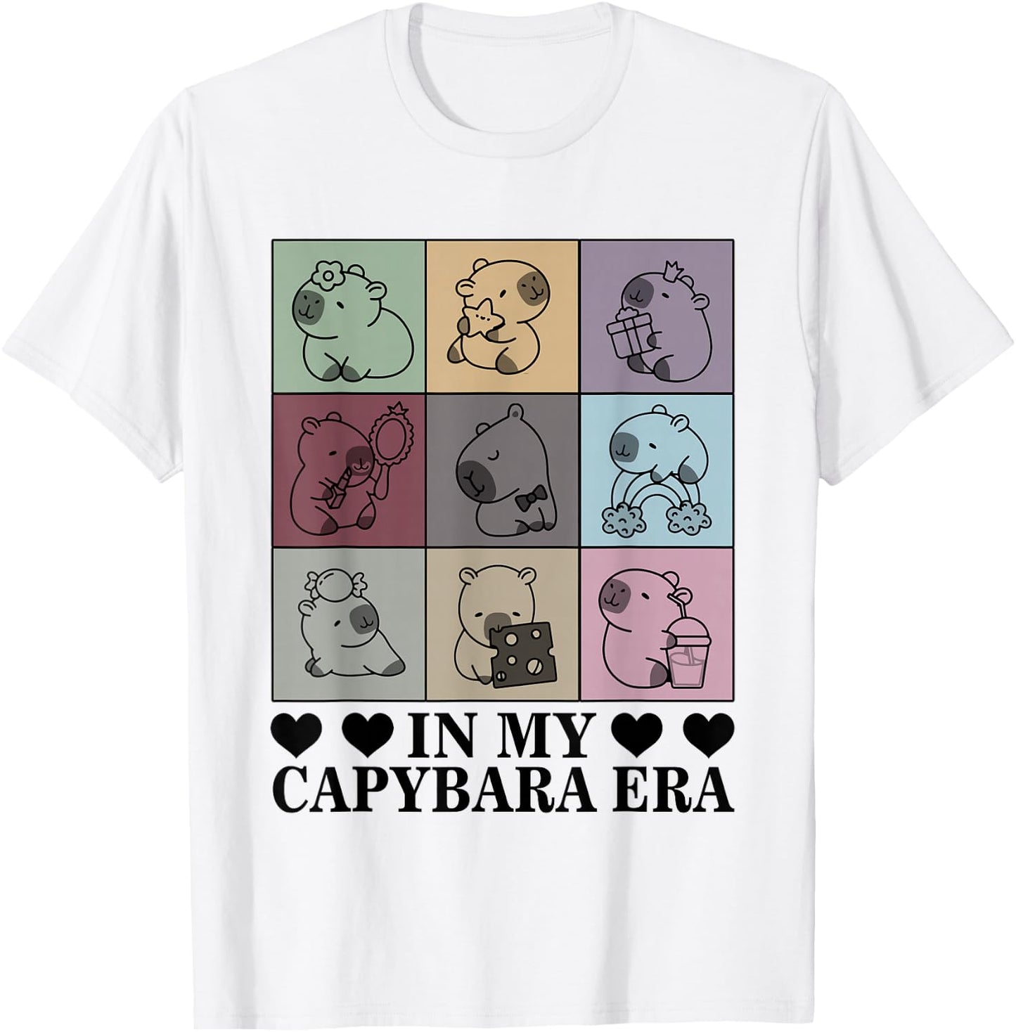 In My Capybara Era Capybara Lover Funny Capybara T-Shirt - T-Shirt | White