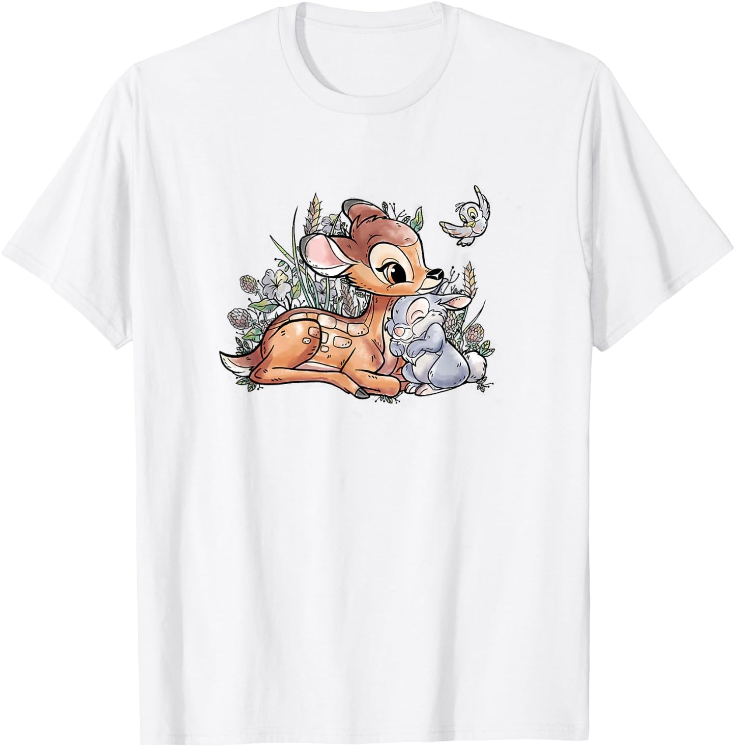 Disney Bambi and Thumper Snuggles , blue T-Shirt - T-Shirt | White