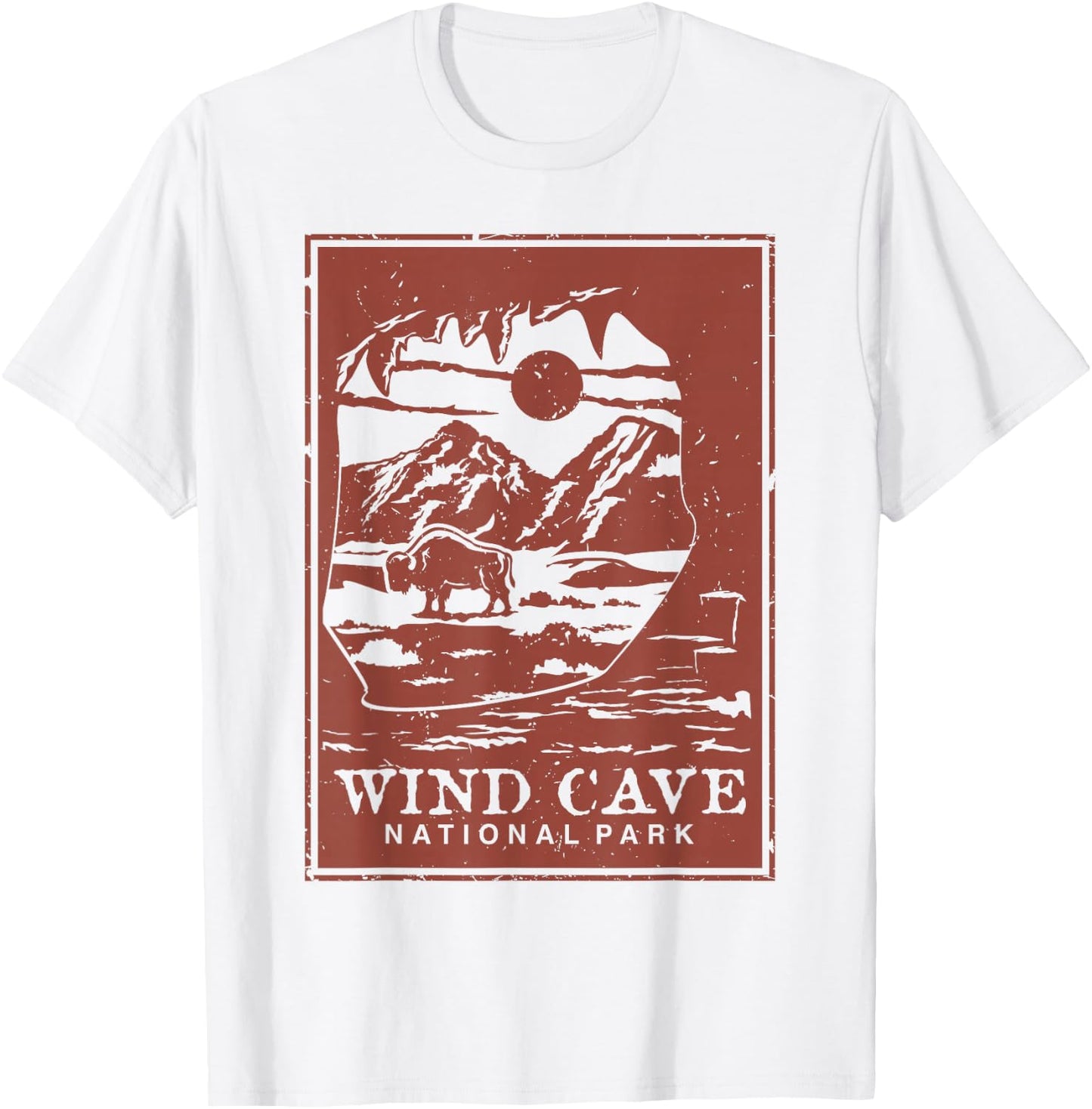 Wind Cave National Park T-Shirt - T-Shirt | White