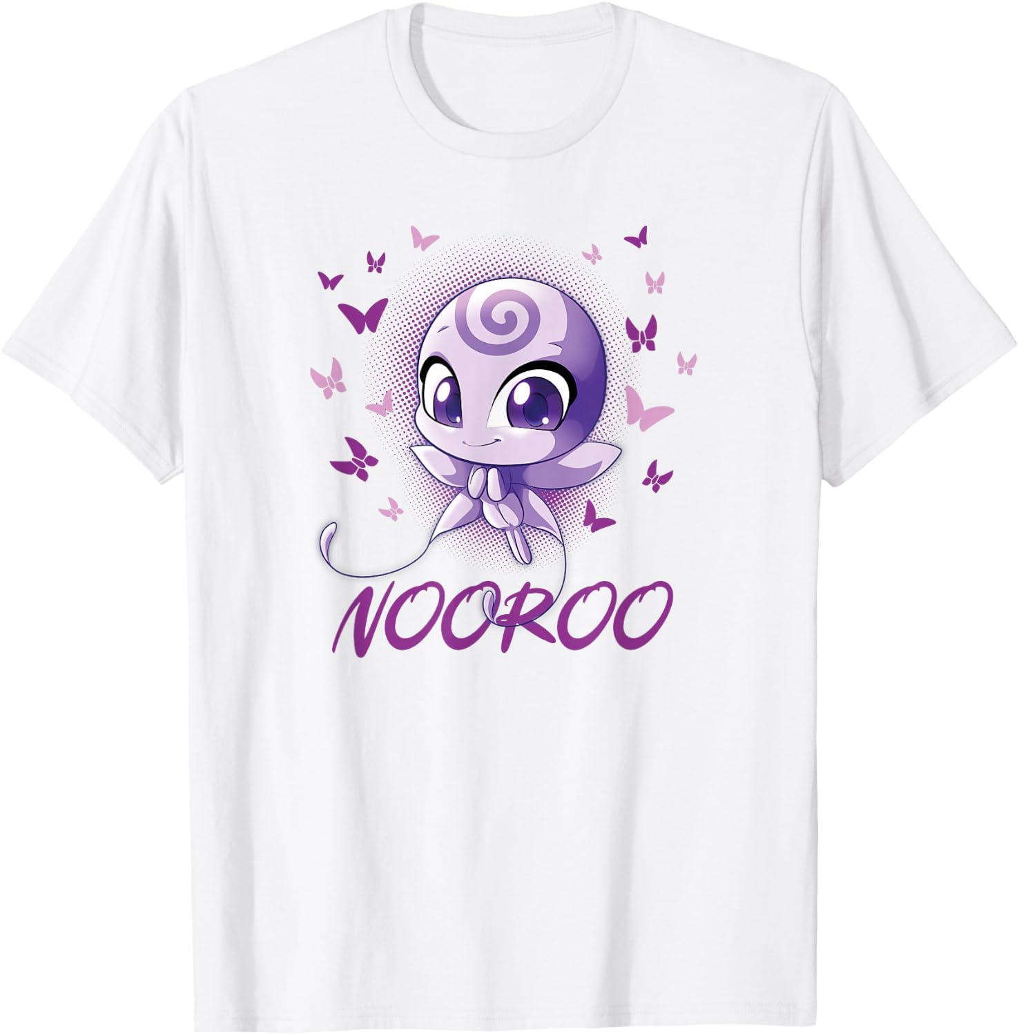 Miraculous Ladybug Kwamis Collection with Nooroo T-Shirt - T-Shirt | White