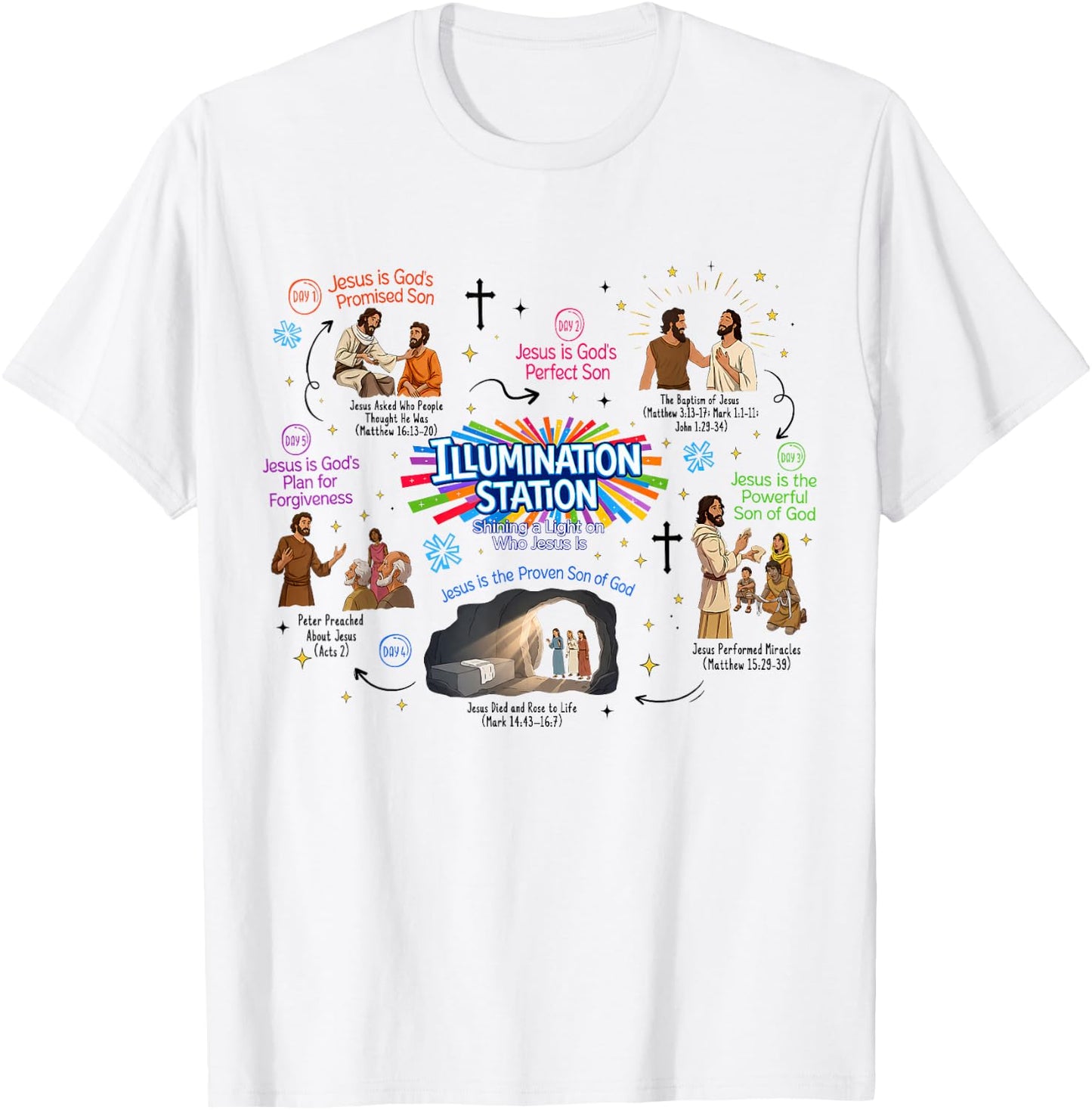 Illumination Station Christian Vbs 2026 Church Summer Camp T-Shirt - T-Shirt | White