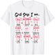 God Says I Am Pink Coquette Christian Jesus Happy Easter Day T-Shirt - T-Shirt | White