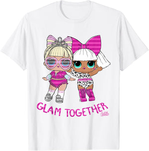 L.O.L. Überraschung! Pink Glitter GLAMOUR ZUSAMMEN T-Shirt - T-Shirt | White