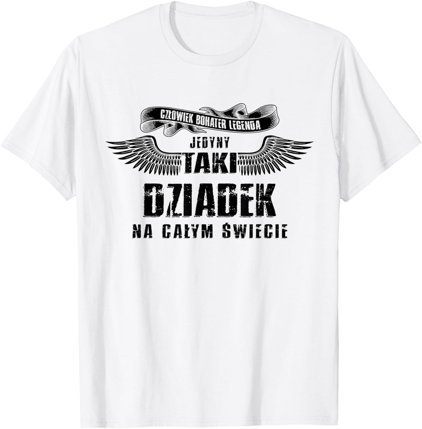 Jedyny Taki Dziadek Prezent dla Dziadka Polska Koszulka , White T-Shirt - T-Shirt | White