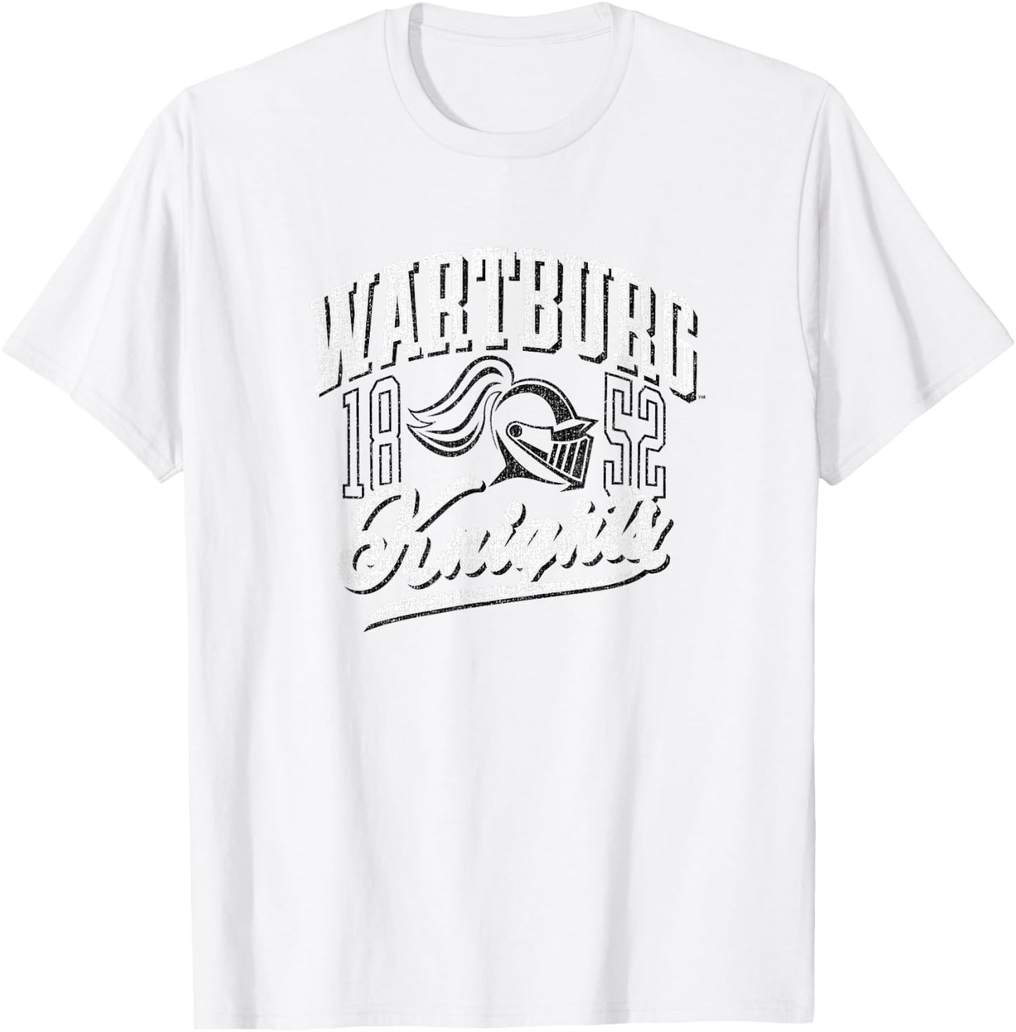 Wartburg College Knights Classic Vintage Script Emblem T-Shirt - T-Shirt | White