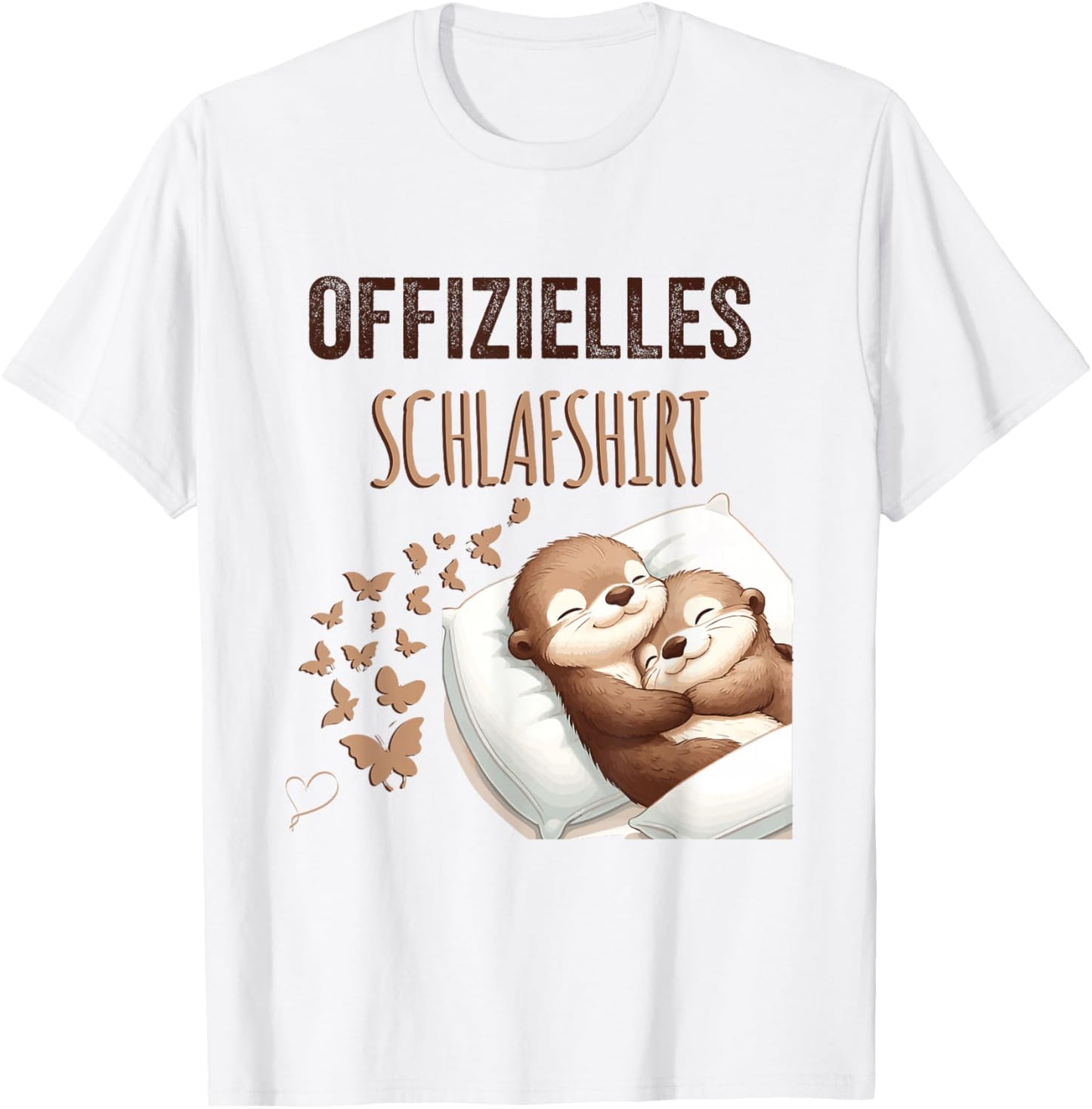 Official Sleep Shirt | Sea Otter Pyjamas Otter , White T-Shirt - T-Shirt | White