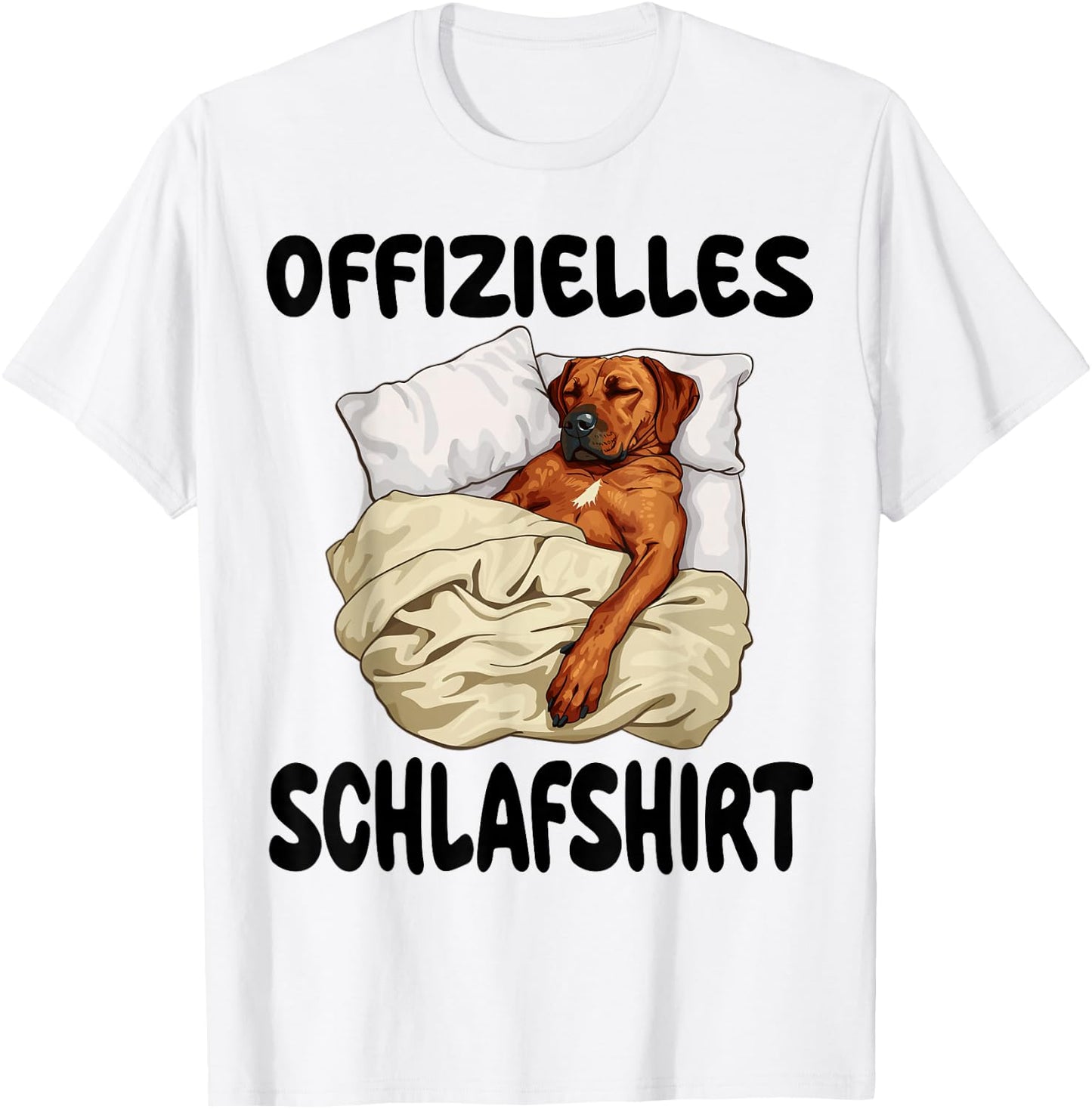 Rhodesian Ridgeback Dog Official Sleep Shirt Nightdress , White T-Shirt - T-Shirt | White