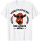 World's Coolest Cow Mom Mama - Women Farmer Red Angus T-Shirt - T-Shirt | White