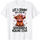 Just a GRAMMY loves her GRANDBABIES & HIGHLAND COWS Graphic T-Shirt - T-Shirt | White