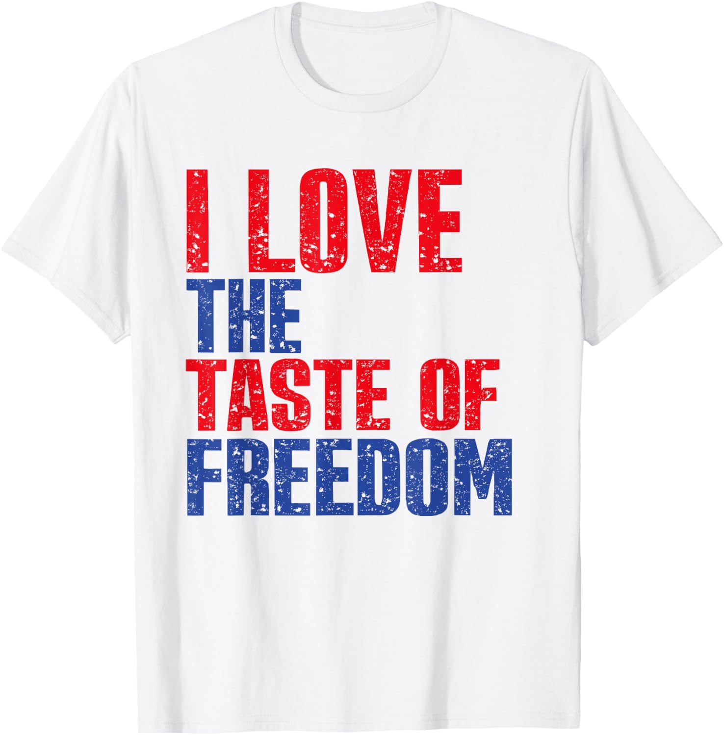 I Love The Taste of Freedom Couples Matching 4th of July T-Shirt - T-Shirt | White