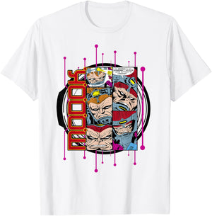 Marvel MODOK Retro Comic Collage Digital Profile T-Shirt - T-Shirt | White