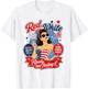 Retro Vintage Red White and Not Really Feeling It Feminism T-Shirt - T-Shirt | White