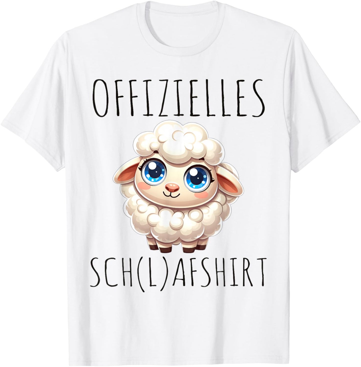 Offizielles Schlafshirt Schaf Pyjama Schlafanzug Nightdress , White T-Shirt - T-Shirt | White