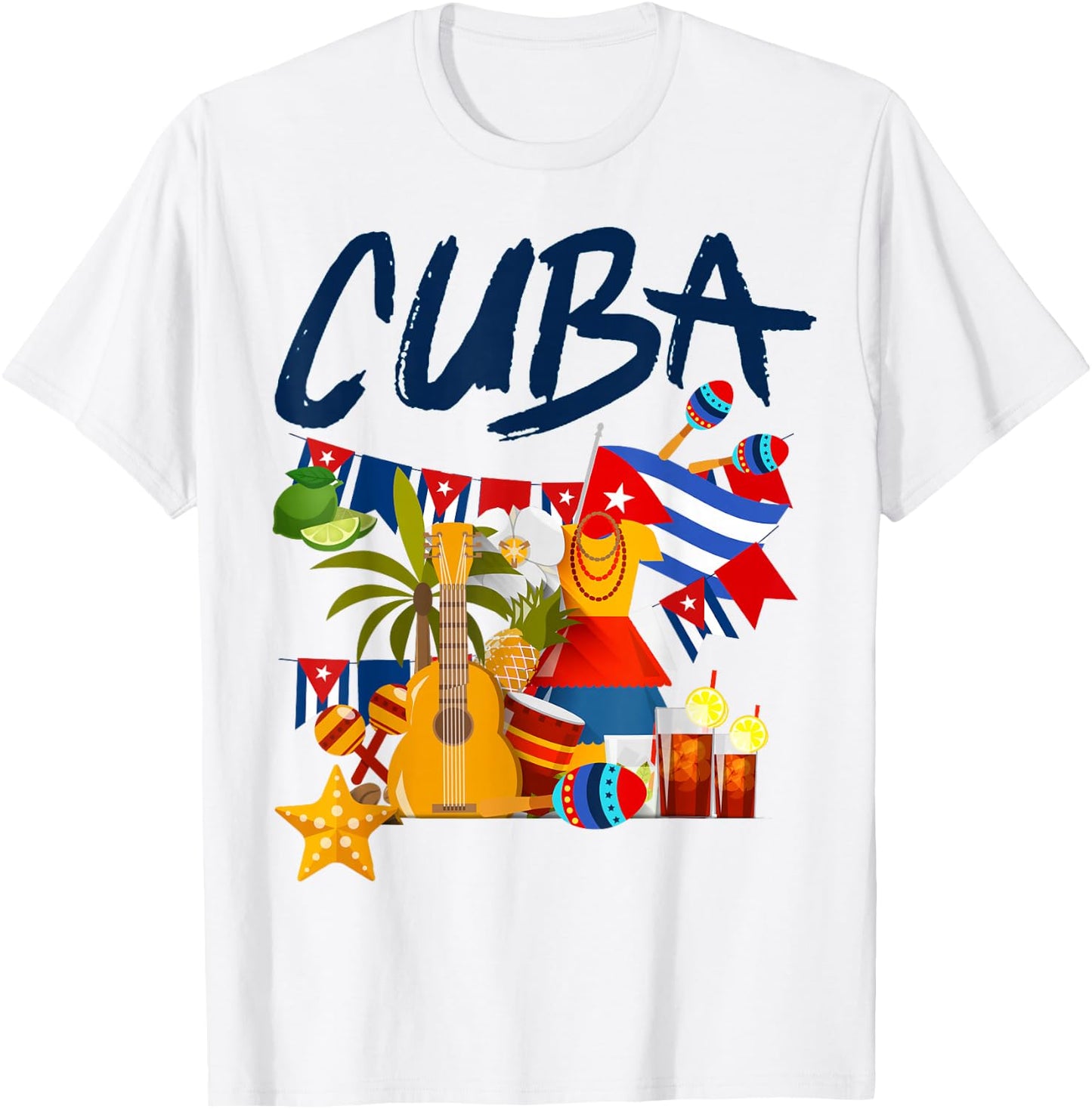Kubanische Flagge Outfit Ideen für Kinder & Hispanic Kuba Flagge T-Shirt - T-Shirt | White