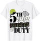5th Grade Soldier Military Kids 1st Day School Camo T-Shirt - T-Shirt | White