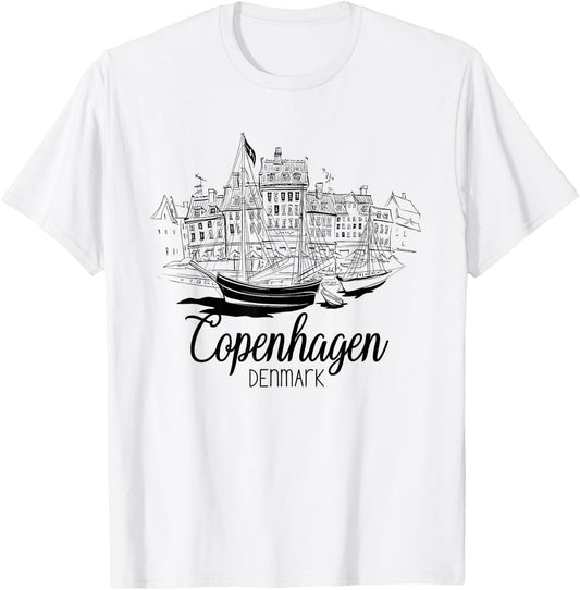 Copenhagen Denmark / Copenhagen T-Shirt - T-Shirt | White