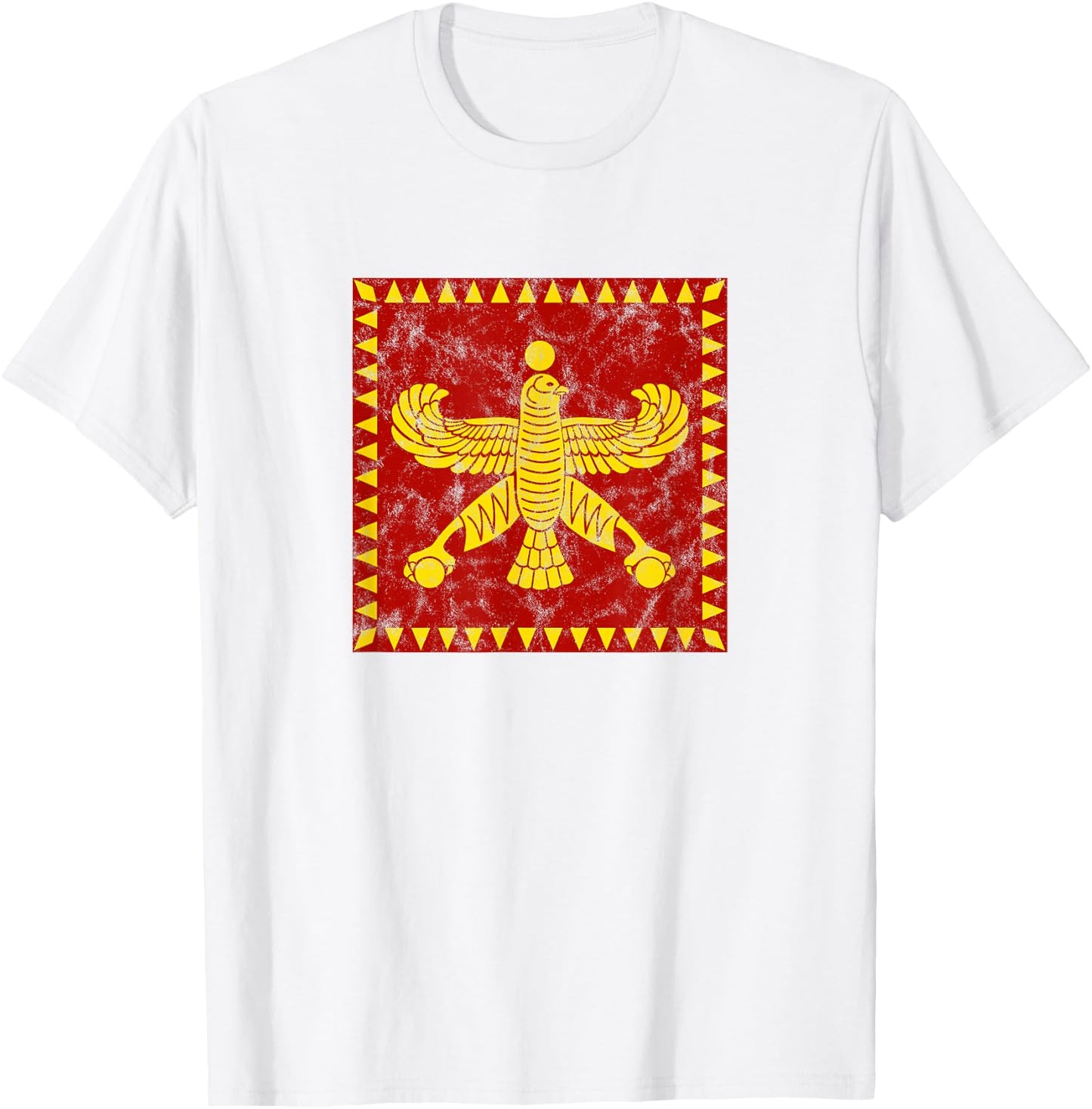 Shahbaz, falcon, standard, flag, Persian mythology, history T-Shirt - T-Shirt | White