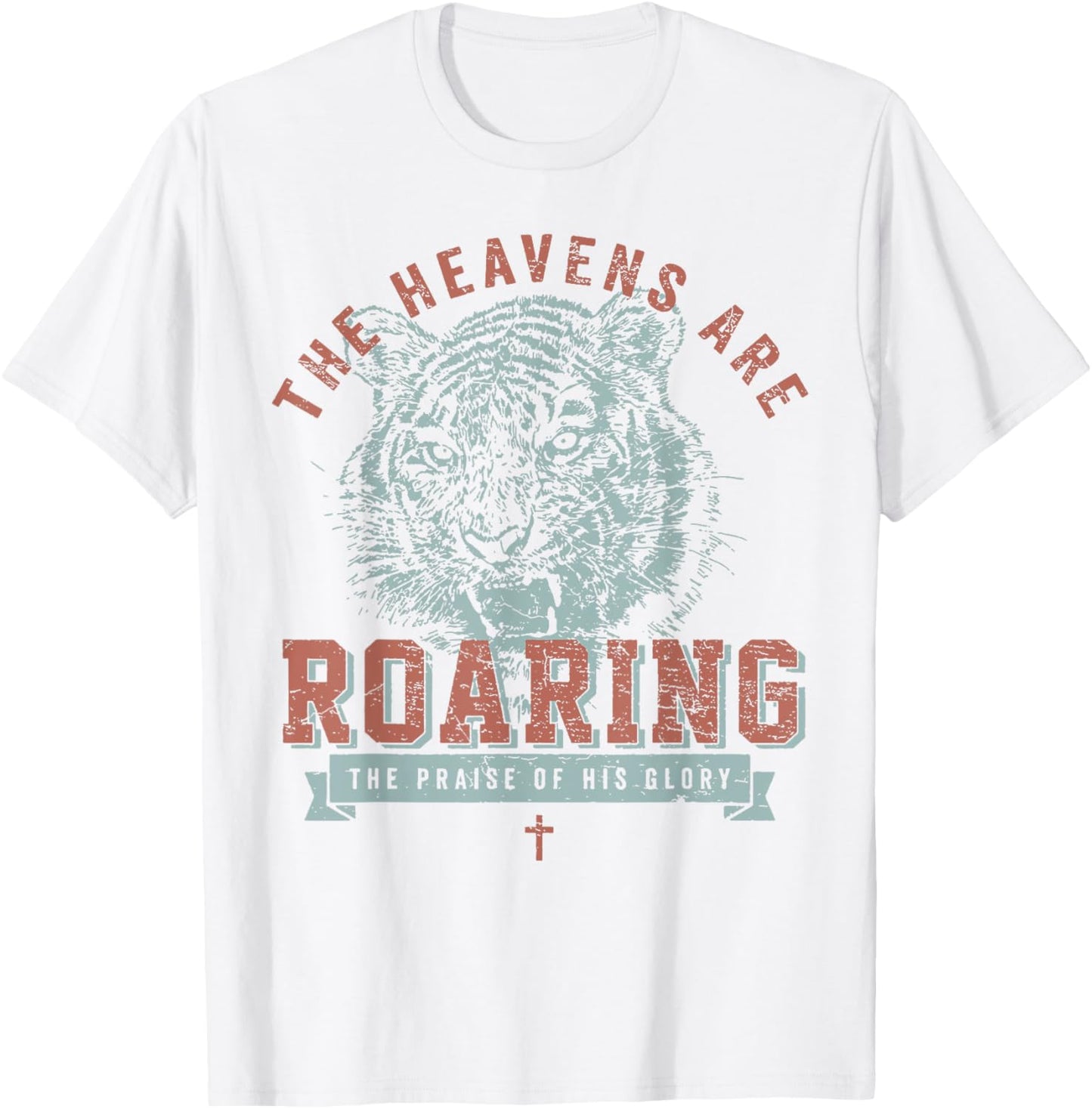 The Heavens Are Roaring Tiger T-Shirt - T-Shirt | White
