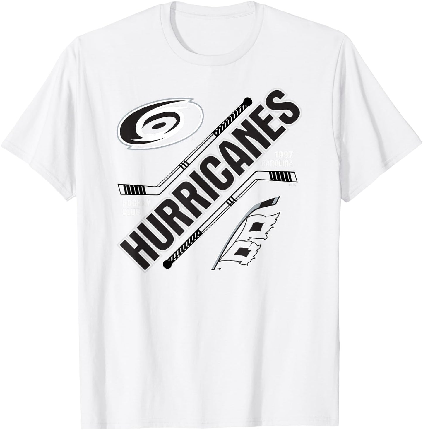 Carolina Hurricanes Force Red Officially Licensed T-Shirt - T-Shirt | White