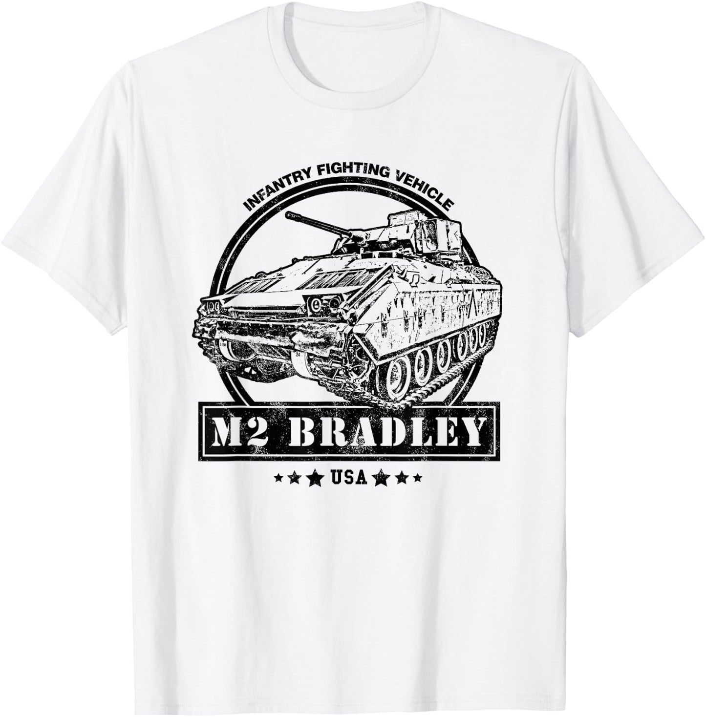 M2 Bradley IFV - Bradley Infantry Fighting Vehicle T-Shirt - T-Shirt | White