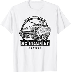 M2 Bradley IFV - Bradley Infantry Fighting Vehicle T-Shirt - T-Shirt | White