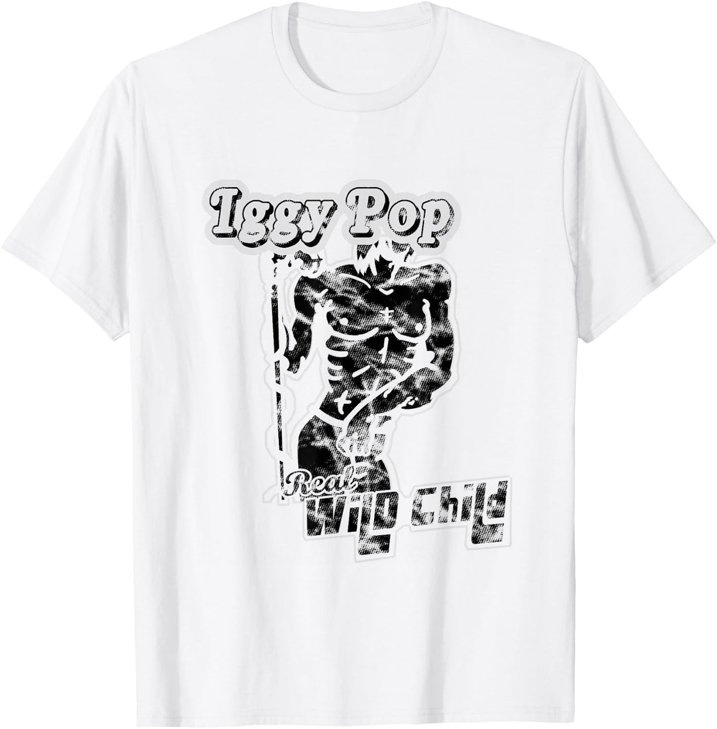 Iggy Pop Real Wild Child Officially Licensed T-Shirt - T-Shirt | White