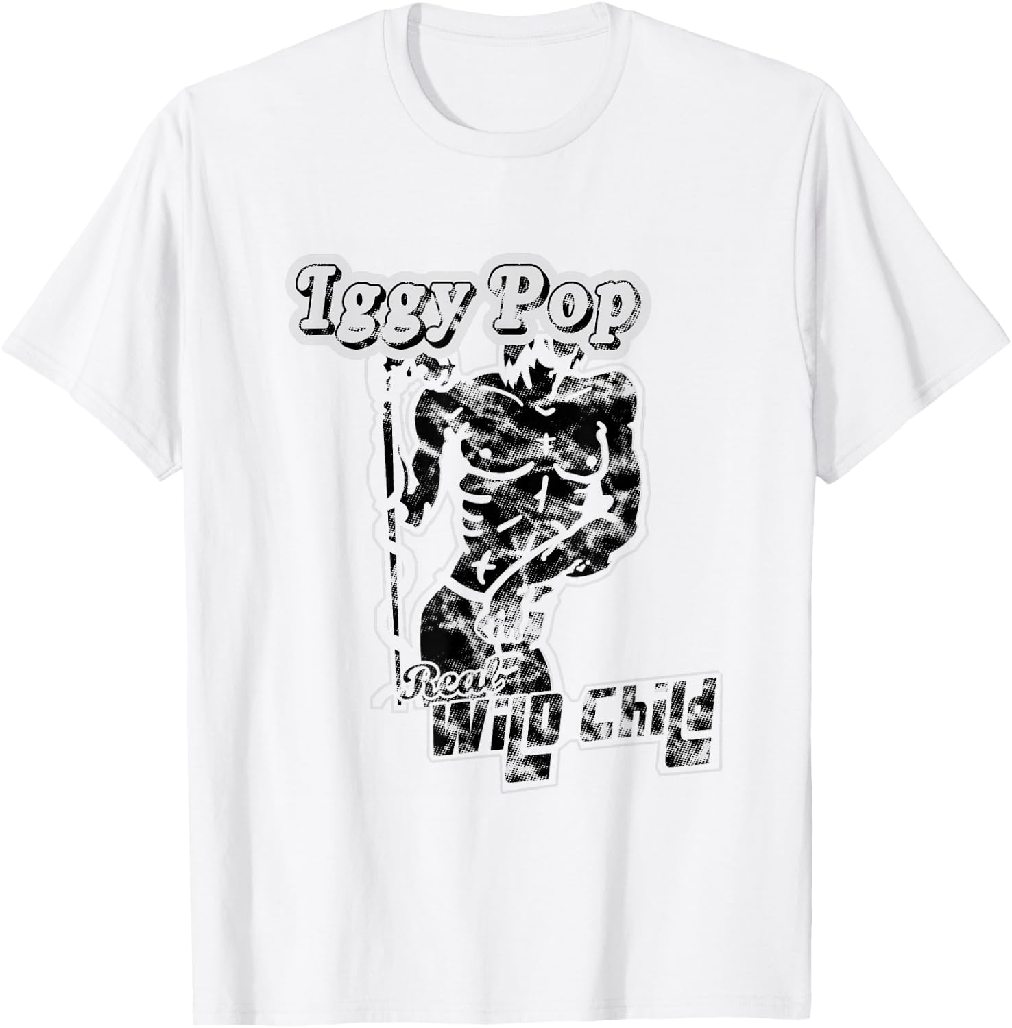 Iggy Pop Real Wild Child Officially Licensed T-Shirt - T-Shirt | White
