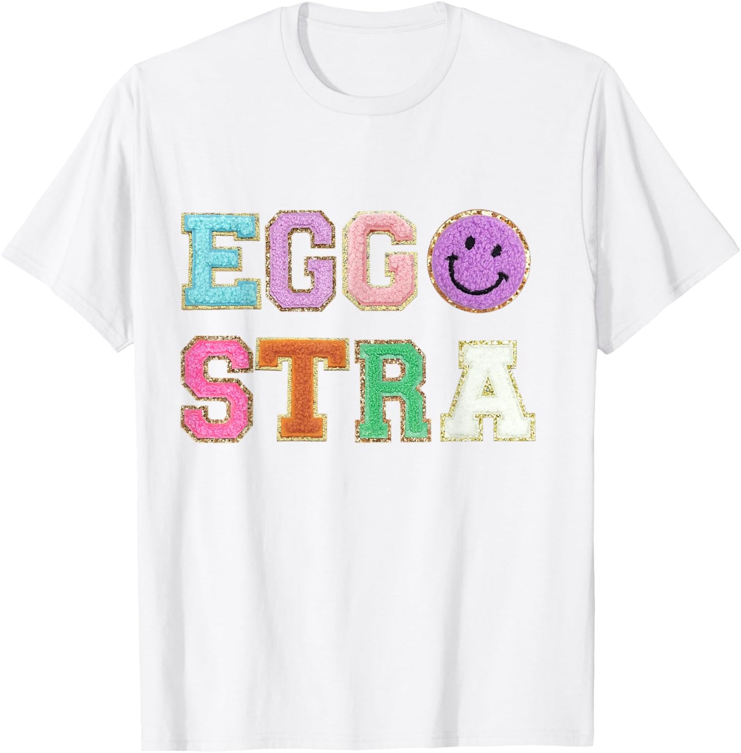 Easter Day Shirts Bunny Eggs Graphic: Eggstra T-Shirt - T-Shirt | White