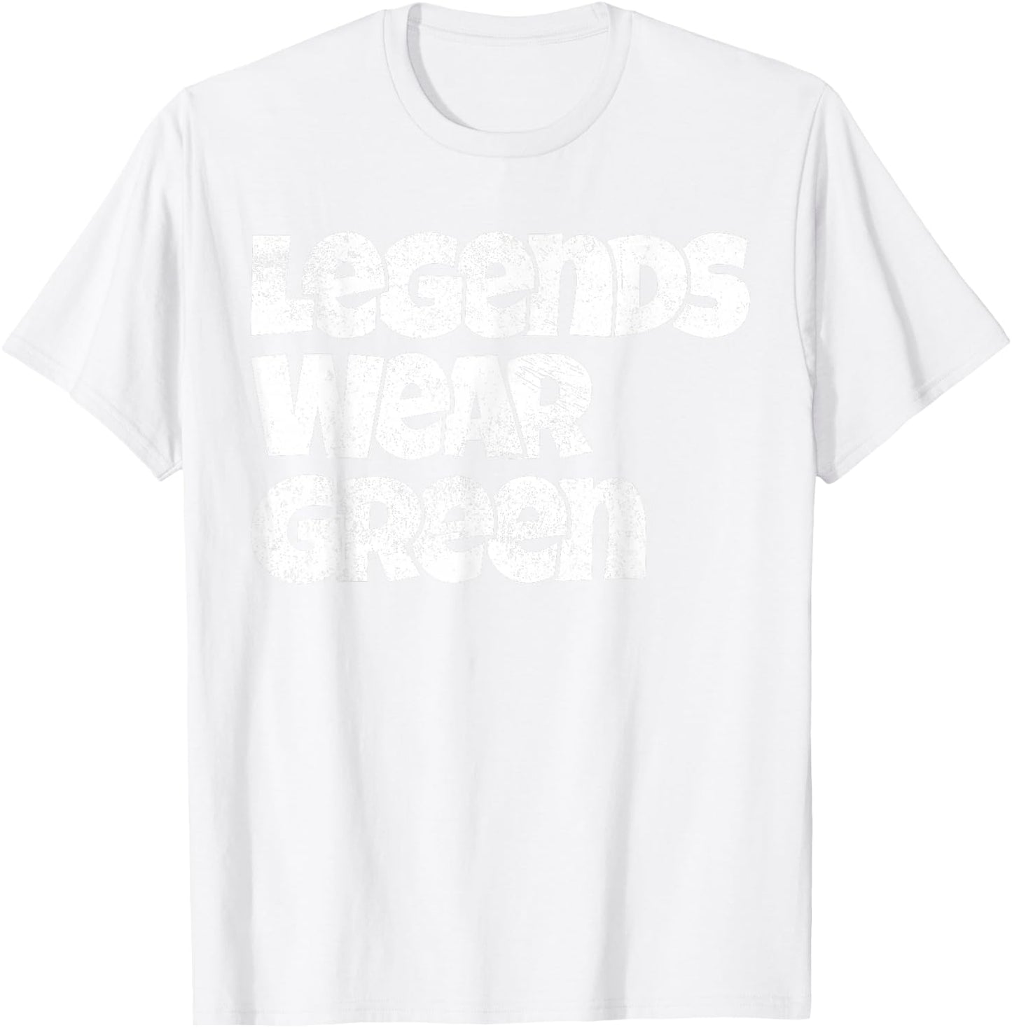 Legends Wear Green Spirit Wear Team Game Color War Funny T-Shirt - T-Shirt | White