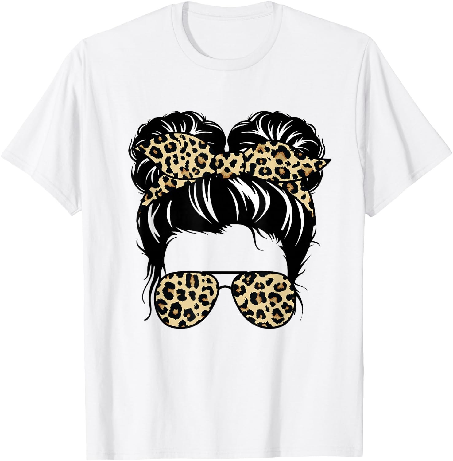 Mom Life Kidlife Mama und Tochter Leopard Passende Outfits T-Shirt - T-Shirt | White