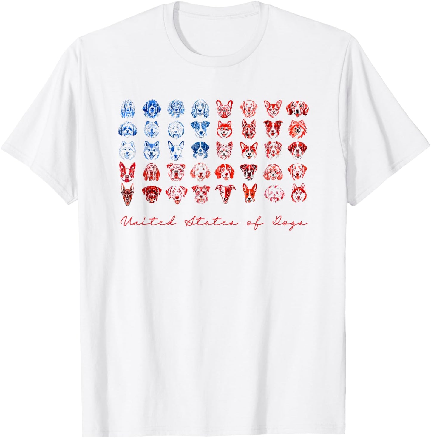 United States of Dogs T-Shirt - T-Shirt | White