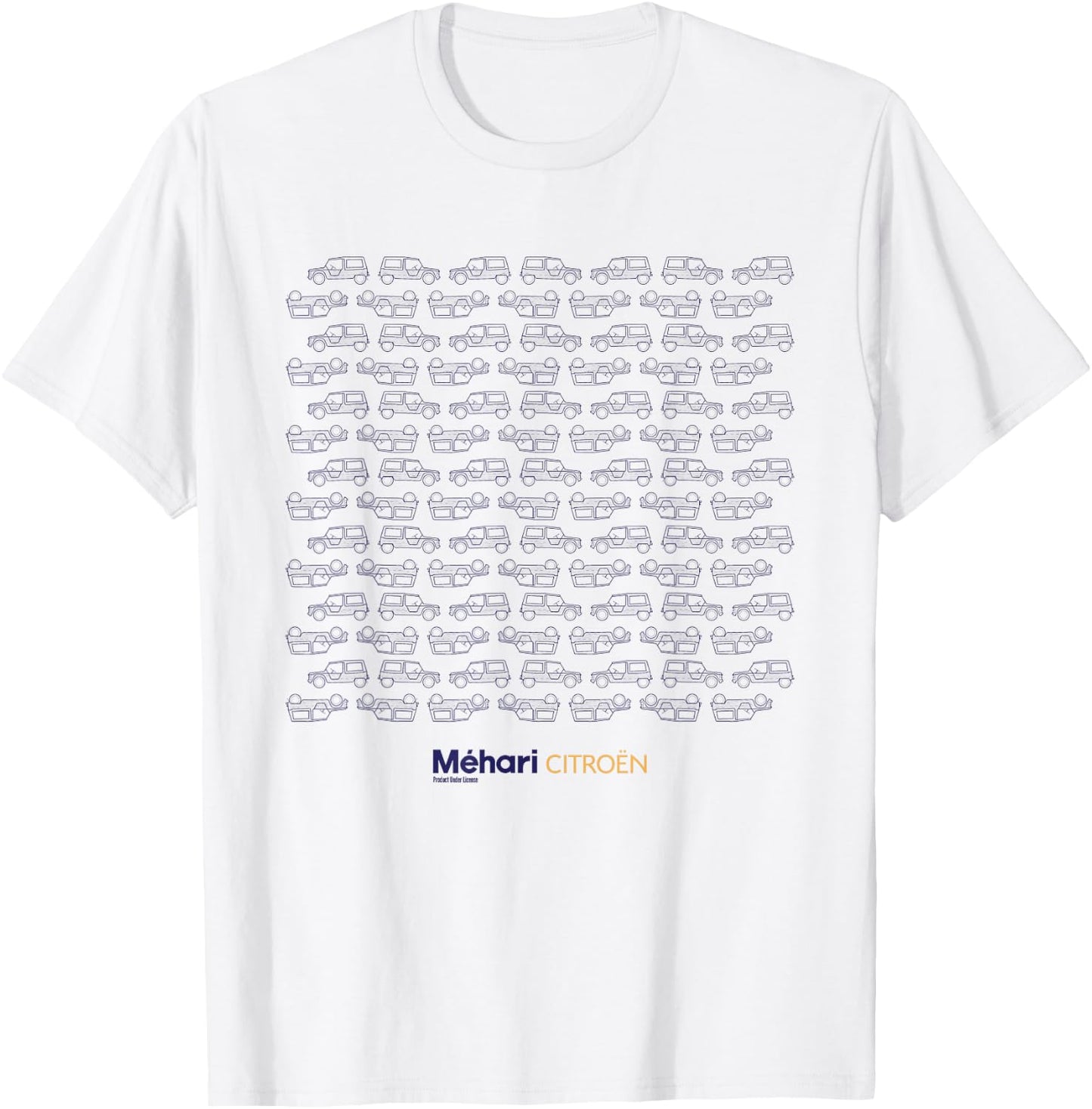 Citroën Méhari Véhicule Utilitaire Rétro Motif Voiture T-Shirt - T-Shirt | White