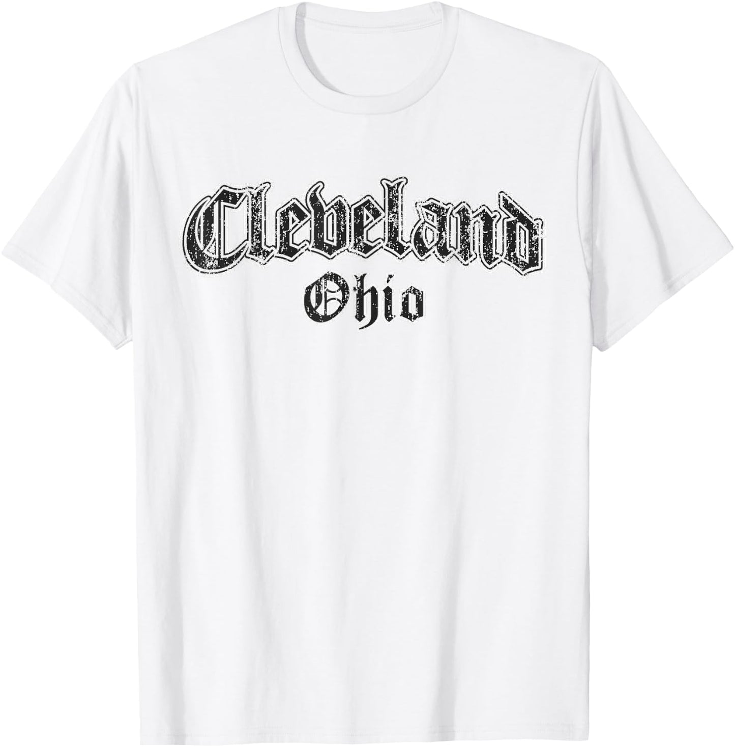 Retro Cleveland Ohio T-Shirt - T-Shirt | White