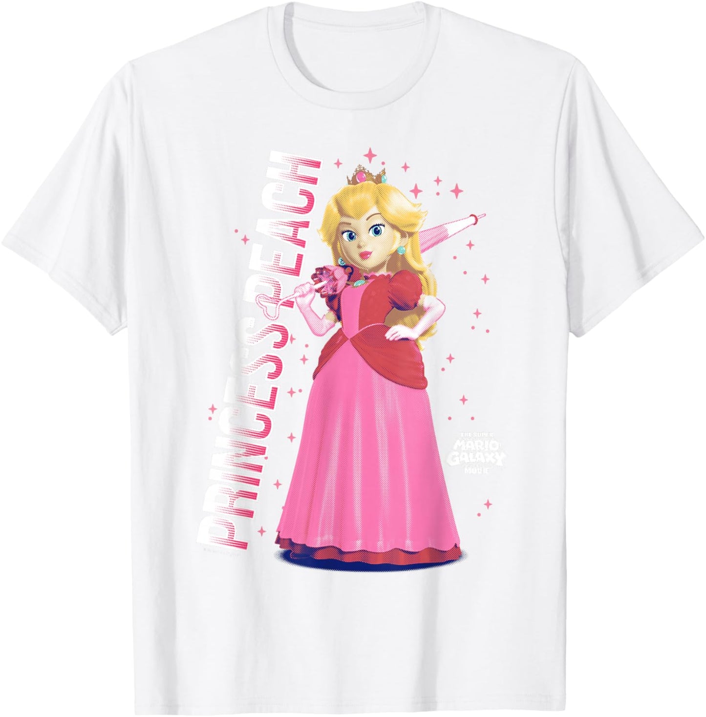 The Super Mario Galaxy Movie Galatic Princess Peach T-Shirt - T-Shirt | White