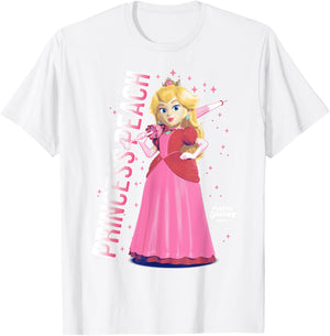 The Super Mario Galaxy Movie Galatic Princess Peach T-Shirt - T-Shirt | White