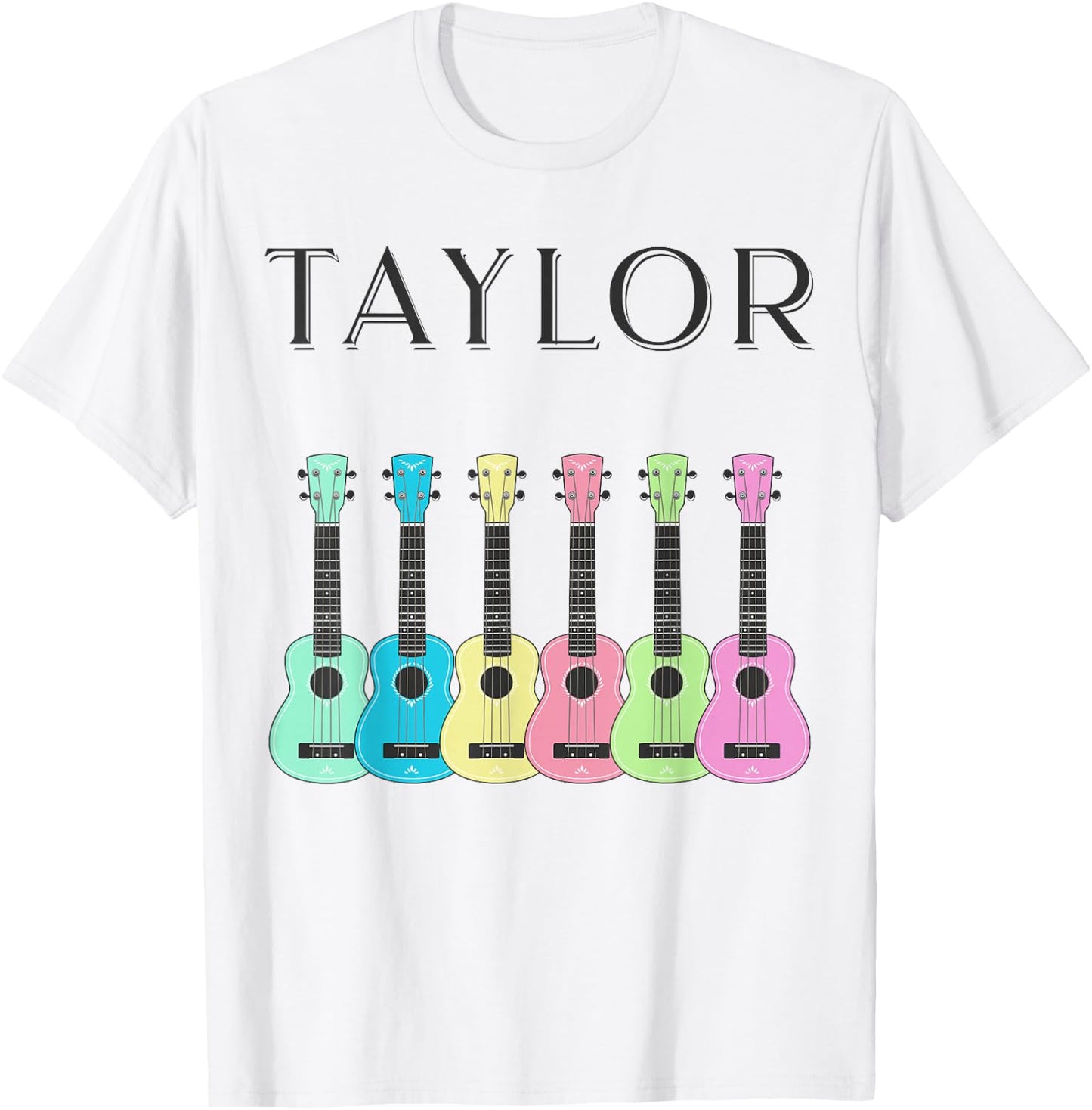 Kids and Adults Vintage Style Taylor Guitar T-Shirt - T-Shirt | White