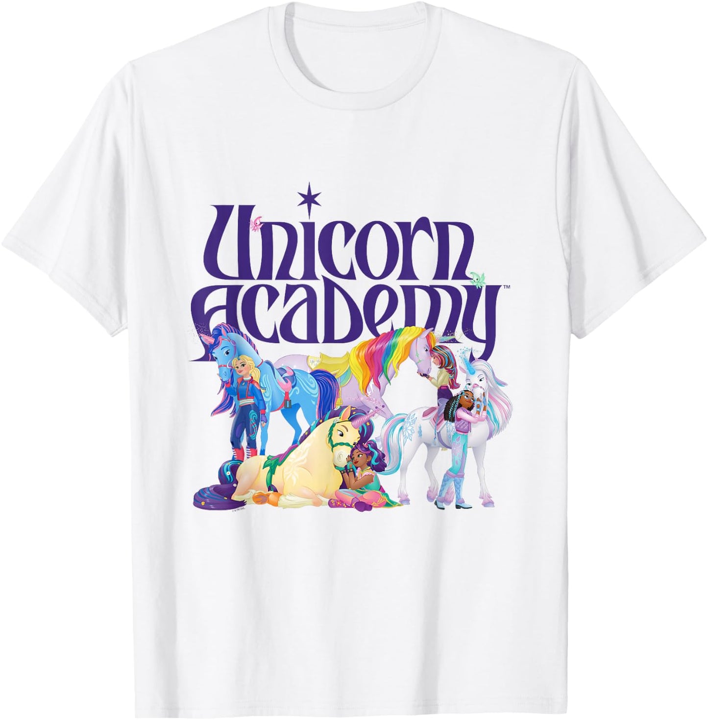 Rider and Unicorns , White T-Shirt - T-Shirt | White