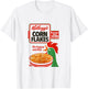Kellogg's Corn Flakes Breakfast Cereal Box Art 1983 , white, S T-Shirt - T-Shirt | White