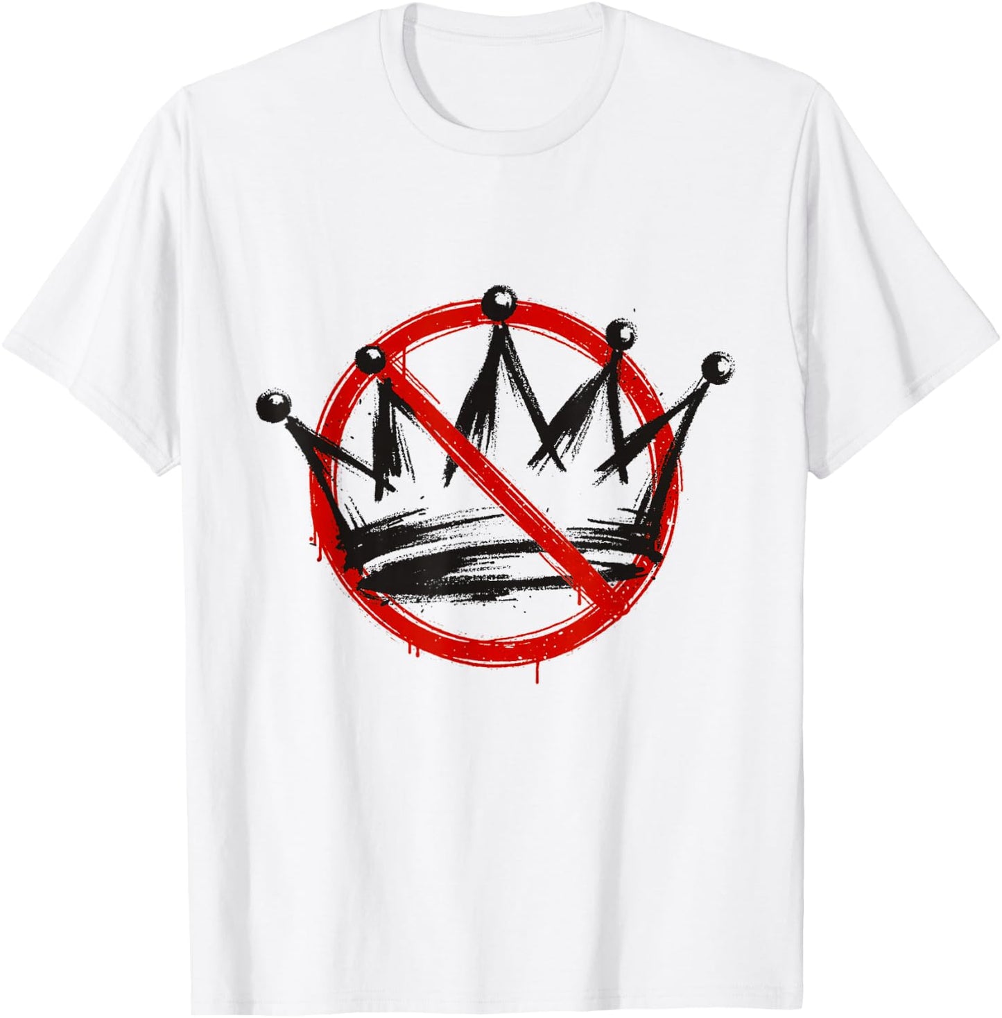 No Kings Two Sided Front Back Nope Vintage T-Shirt - T-Shirt | White