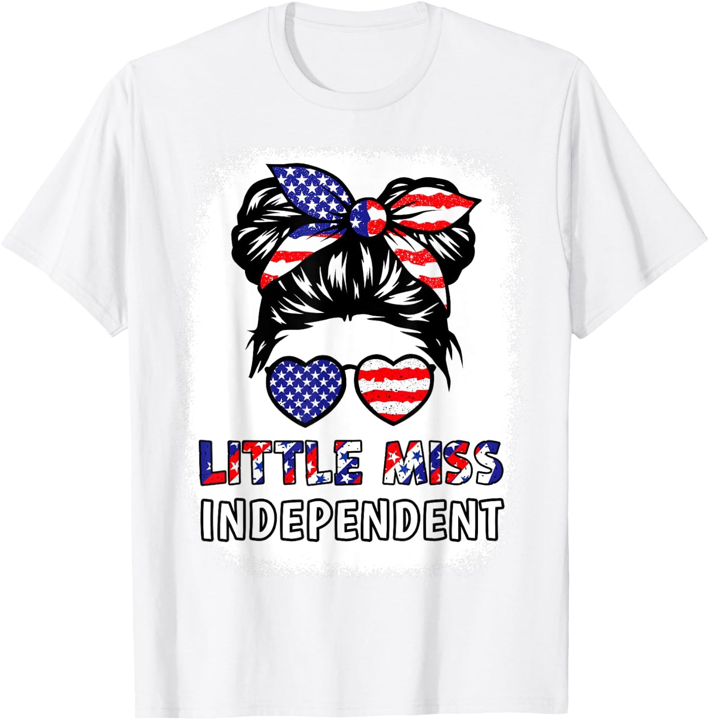 American Girl Little Miss Independent 4th July Shirt Toddler T-Shirt - T-Shirt | White