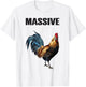 Massive Hen Chicken Rooster Dance-Cock T-Shirt - T-Shirt | White